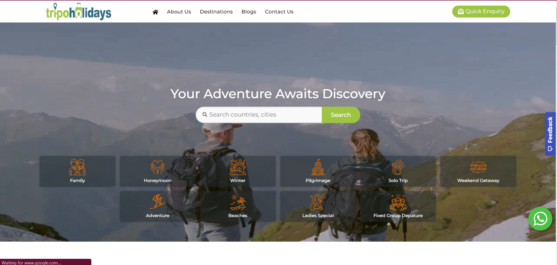 Tripoholiday Travel Website